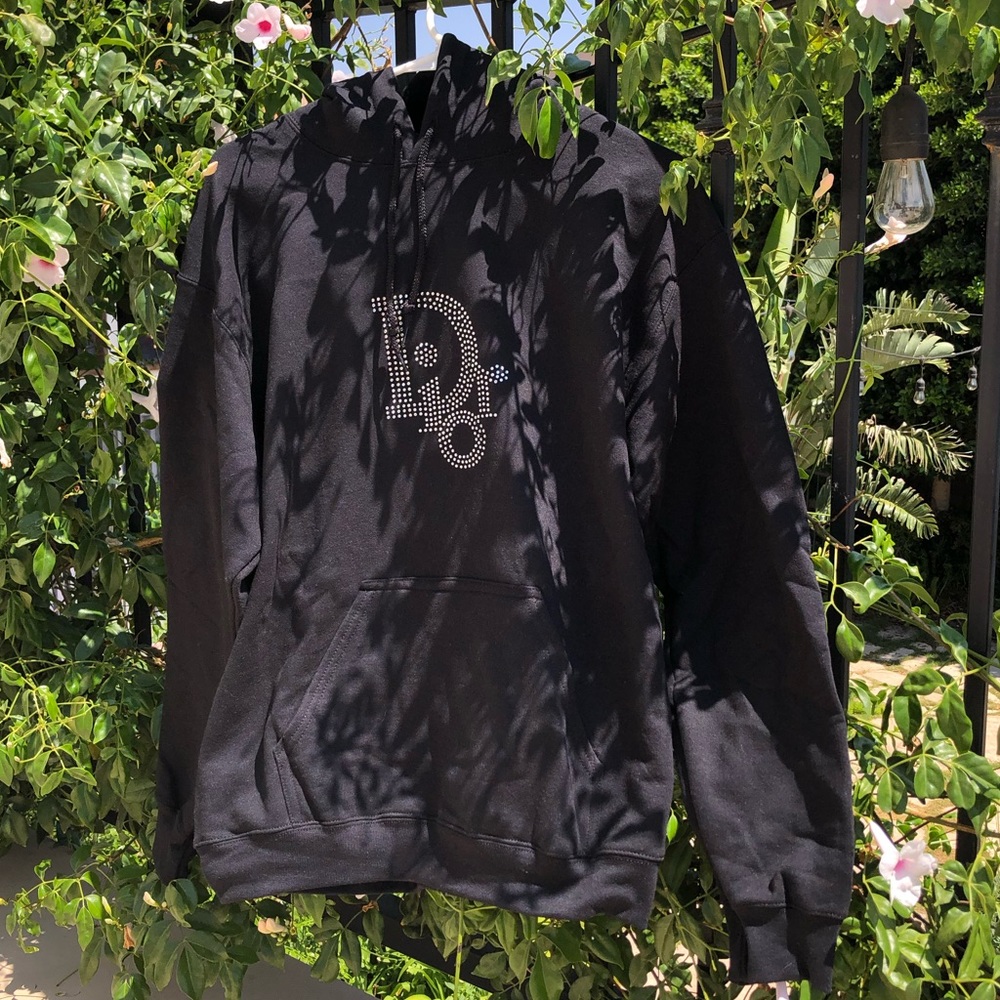 ‼️SOLD‼️ faux dior embellished hoodie